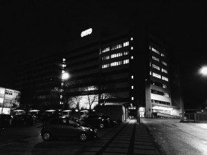 Otto Gebäude bei Nacht